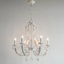 GobekUsa Iron Crystal Chandelier for Living Room Dining Bedroom Clothing Store Lighting