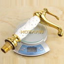 GobekUsa Basin Faucet White Brass Bathroom Sink Tap Mixer Single Handle