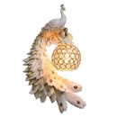 GobekUsa Gold Peacock Crystal Wall Lamp: Elegant Nordic LED Light for Aisle & Walls
