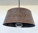 Ornate Copper Pendant Light | 12" | Farmhouse Kitchen & Dining by The Lamp Goods