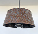 Ornate Copper Pendant Light | 12" | Farmhouse Kitchen & Dining
