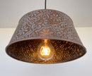 Ornate Copper Pendant Light | 12" | Farmhouse Kitchen & Dining