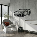 Corvette C8 Perspective Metal Car Wall Art - MT1125 by Modello Turbo