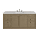 James Martin Chicago 60" Single Bathroom Vanity, Walnut Whisper