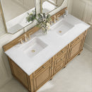 James Martin Lorelai 60" Double Bathroom Vanity, Light Natural Oak