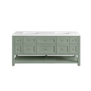 James Martin Breckenridge 72" Double Bathroom Vanity, Smokey Celadon