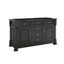 James Martin Brookfield 60" Double Vanity Cabinet, Black Onyx