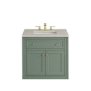 James Martin Chicago 30" Single Bathroom Vanity, Smokey Celadon