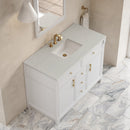 James Martin Bellshire 48" Single Bathroom Vanity, Bright White