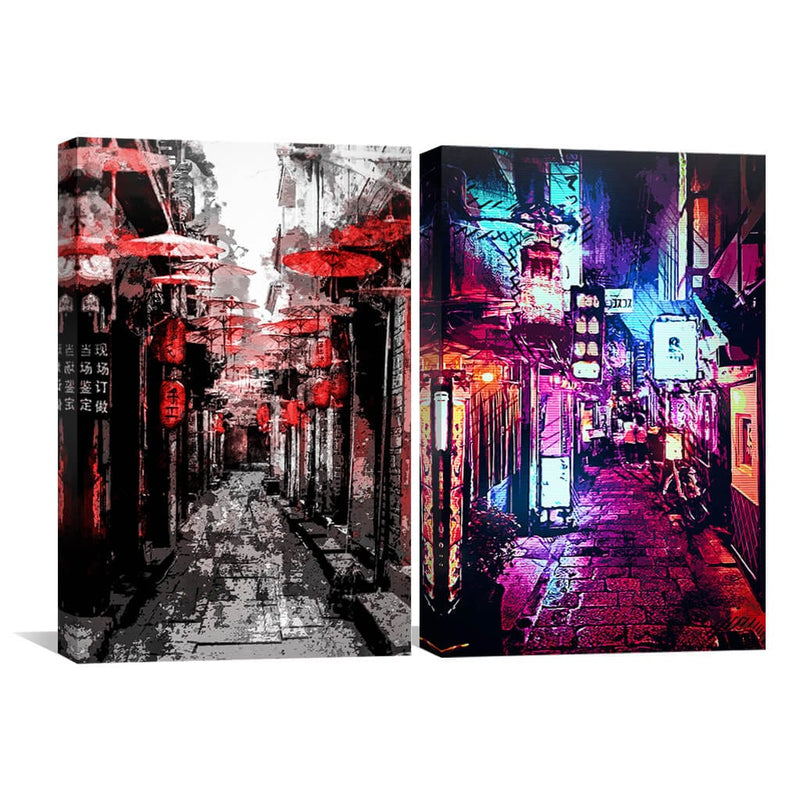 Osaka Streets Canvas