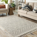 Ossun Wool Rug with Tassels