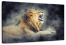 Misty Wild Lion Wall Art