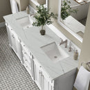 James Martin Bristol 72" Double Bathroom Vanity, Bright White