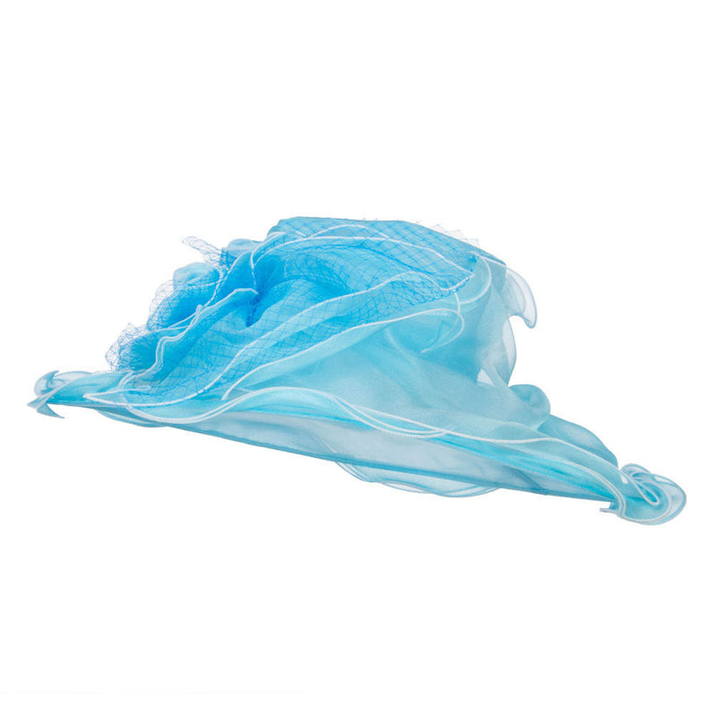 Flower with Net Organza Hat