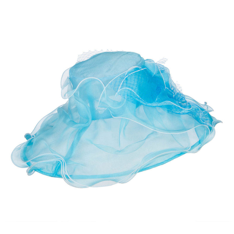 Flower with Net Organza Hat