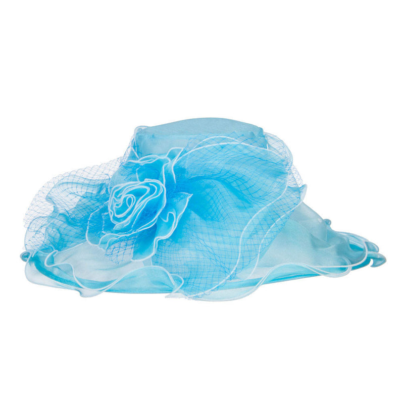 Flower with Net Organza Hat