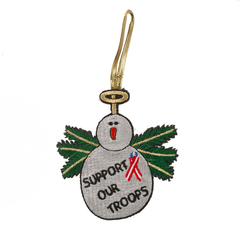 Support Our Troops Embroidered Ornament Medallion