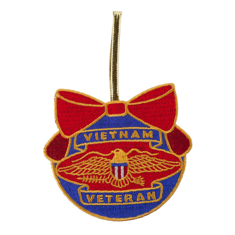 Support Our Troops Embroidered Ornament Medallion