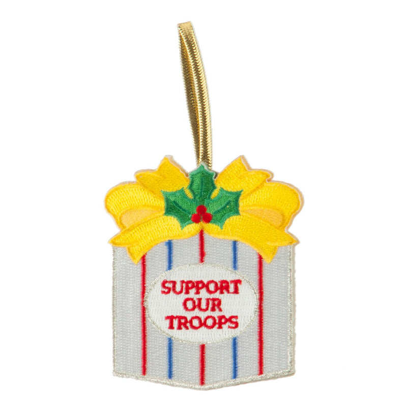 Support Our Troops Embroidered Ornament Medallion
