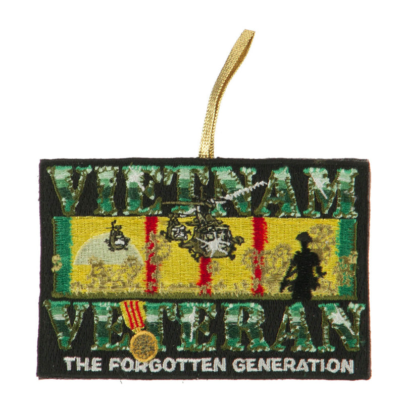 Support Our Troops Embroidered Ornament Medallion