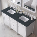 James Martin Brittany 60" Double Bathroom Vanity, Bright White
