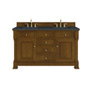 James Martin Brookfield 60" Double Bathroom Vanity, Honey Oak
