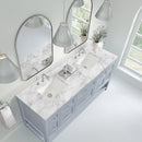 James Martin Breckenridge 72" Double Bathroom Vanity, Serenity Blue
