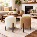 Plush Boucle Drum Ottoman, Choose Your Color by Decor Steals