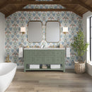 James Martin Breckenridge 60" Double Bathroom Vanity, Smokey Celadon
