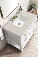 James Martin Breckenridge 36" Single Bathroom Vanity, Bright White