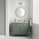 James Martin Chicago 36" Single Bathroom Vanity, Smokey Celadon