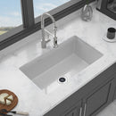 Rectangular Deep Single Bowl Kitchen Sink With Dual Mount Installation