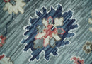 Wool Area Rug Gray Beige Ivory - Hand Knotted Traditional Oushak by The Rug Decor