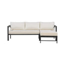 Alora Outdoor 3-Person L-Shaped Patio Sofa With Iron Frame And Thick Cushions [No Coffee Table] (SAK70213) by SAKSBY WHOLESALE