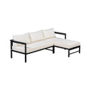 Alora Outdoor 3-Person L-Shaped Patio Sofa With Iron Frame And Thick Cushions [No Coffee Table] (SAK70213) by SAKSBY WHOLESALE