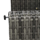 Alora Outdoor 6-Piece All-Weather PE Rattan Sofa Set With Adjustable Seat, Storage Box, Removable Covers, And Tempered Glass Table Top (SAK37221)