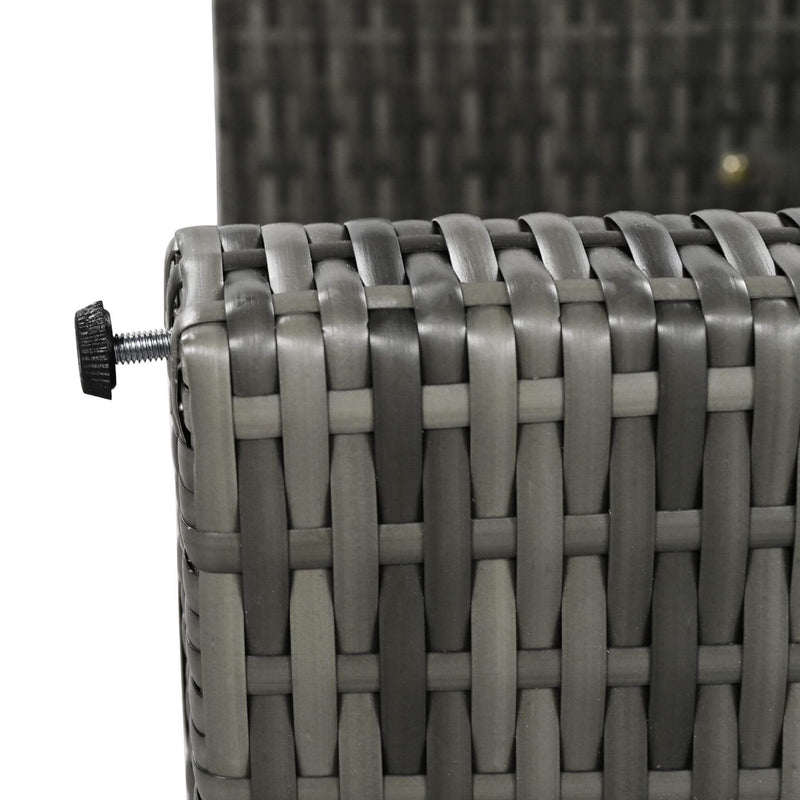 Alora Outdoor 6-Piece All-Weather PE Rattan Sofa Set With Adjustable Seat, Storage Box, Removable Covers, And Tempered Glass Table Top (SAK37221)