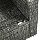 Alora Outdoor 6-Piece All-Weather PE Rattan Sofa Set With Adjustable Seat, Storage Box, Removable Covers, And Tempered Glass Table Top (SAK37221)