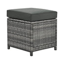 Alora Outdoor 6-Piece All-Weather PE Rattan Sofa Set With Adjustable Seat, Storage Box, Removable Covers, And Tempered Glass Table Top (SAK37221)