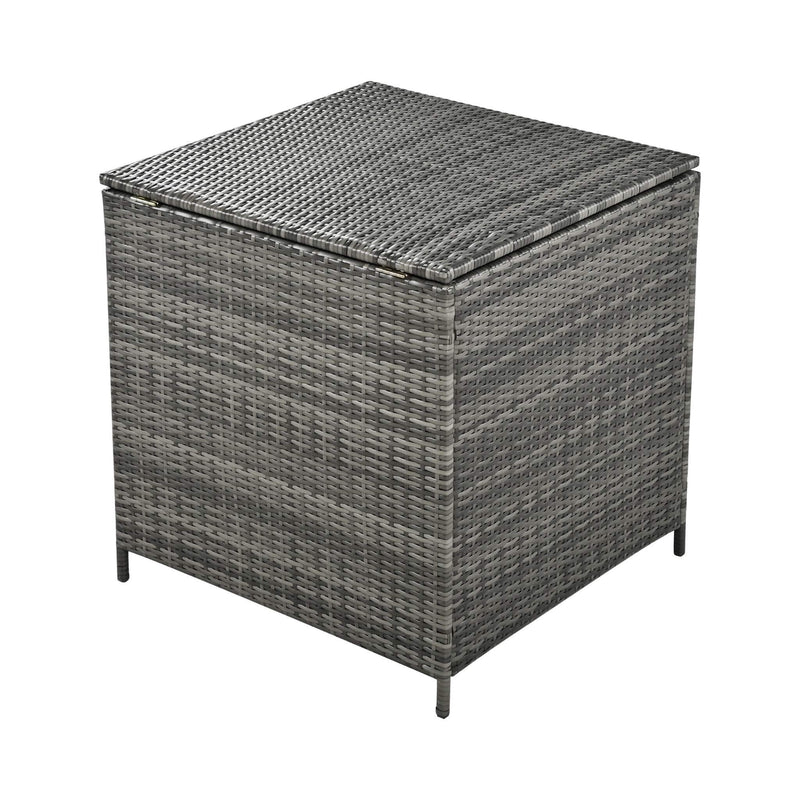 Alora Outdoor 6-Piece All-Weather PE Rattan Sofa Set With Adjustable Seat, Storage Box, Removable Covers, And Tempered Glass Table Top (SAK37221)