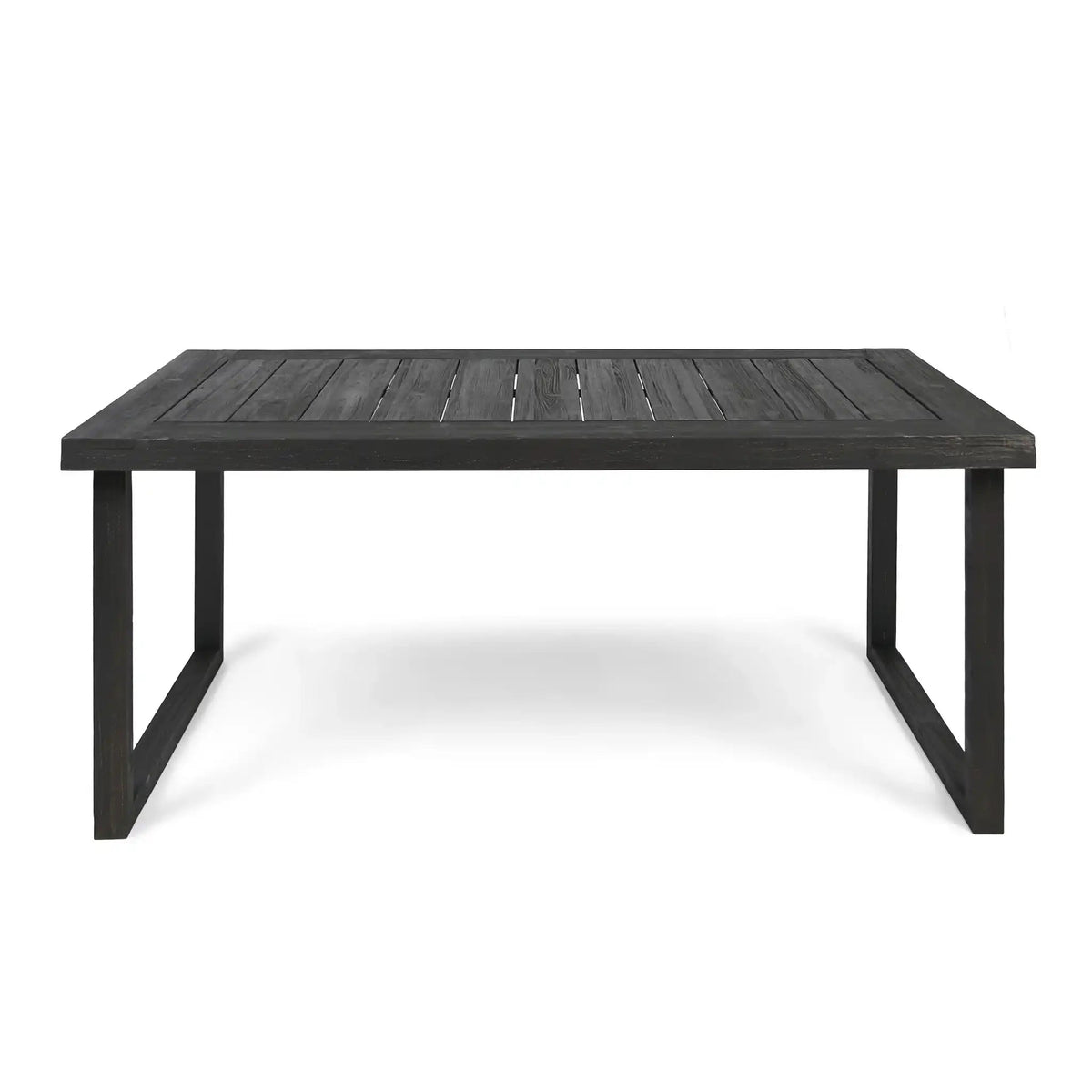 Outdoor Acacia Wood Dining Table, Sandblast Finish, photo 3 of 8