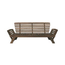 Outdoor Adjustable Wooden Patio Daybed Sofa With Cushions (SAK41345)