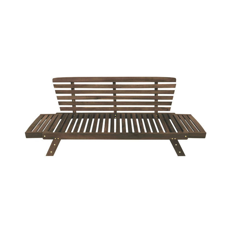 Outdoor Adjustable Wooden Patio Daybed Sofa With Cushions (SAK41345)