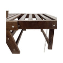 Outdoor Adjustable Wooden Patio Daybed Sofa With Cushions (SAK41345)