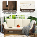 Alora Outdoor Adjustable Wooden Patio Daybed Sofa With Cushions (SAK41345)