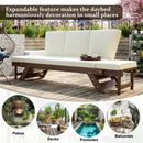 Alora Outdoor Adjustable Wooden Patio Daybed Sofa With Cushions (SAK41345) by SAKSBY WHOLESALE