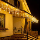 GobekUsa Outdoor Christmas Waterfall Lights 5M Curtain String