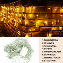 GobekUsa Outdoor Christmas Waterfall Lights 5M Curtain String