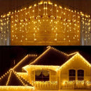 GobekUsa Outdoor Christmas Waterfall Lights 5M Curtain String
