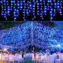 GobekUsa Outdoor Christmas Waterfall Lights 5M Curtain String